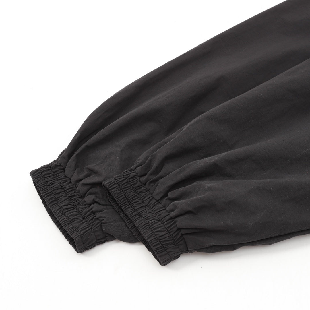 Stand Collar Zip-Up Jacket Black