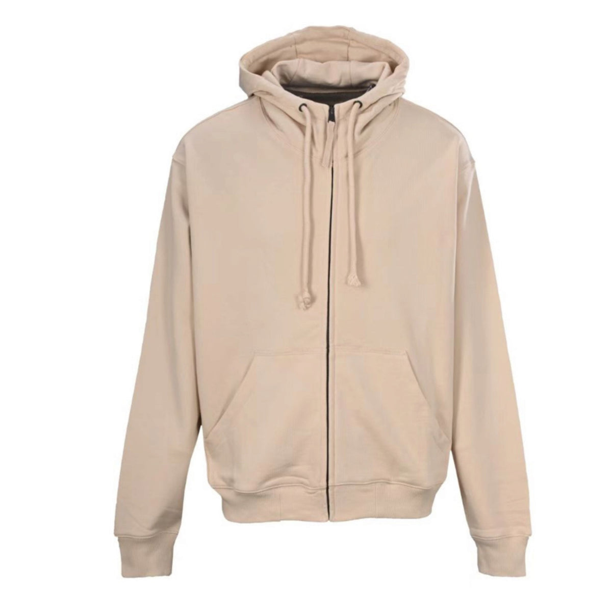 Full-Zip Hooded Pink Beige