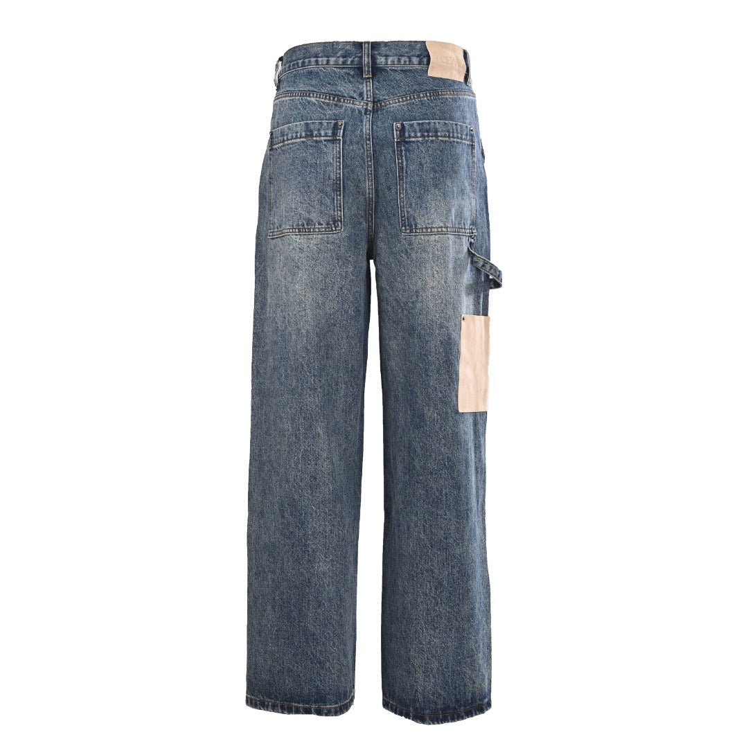 Acid-Wash Utility Denim
