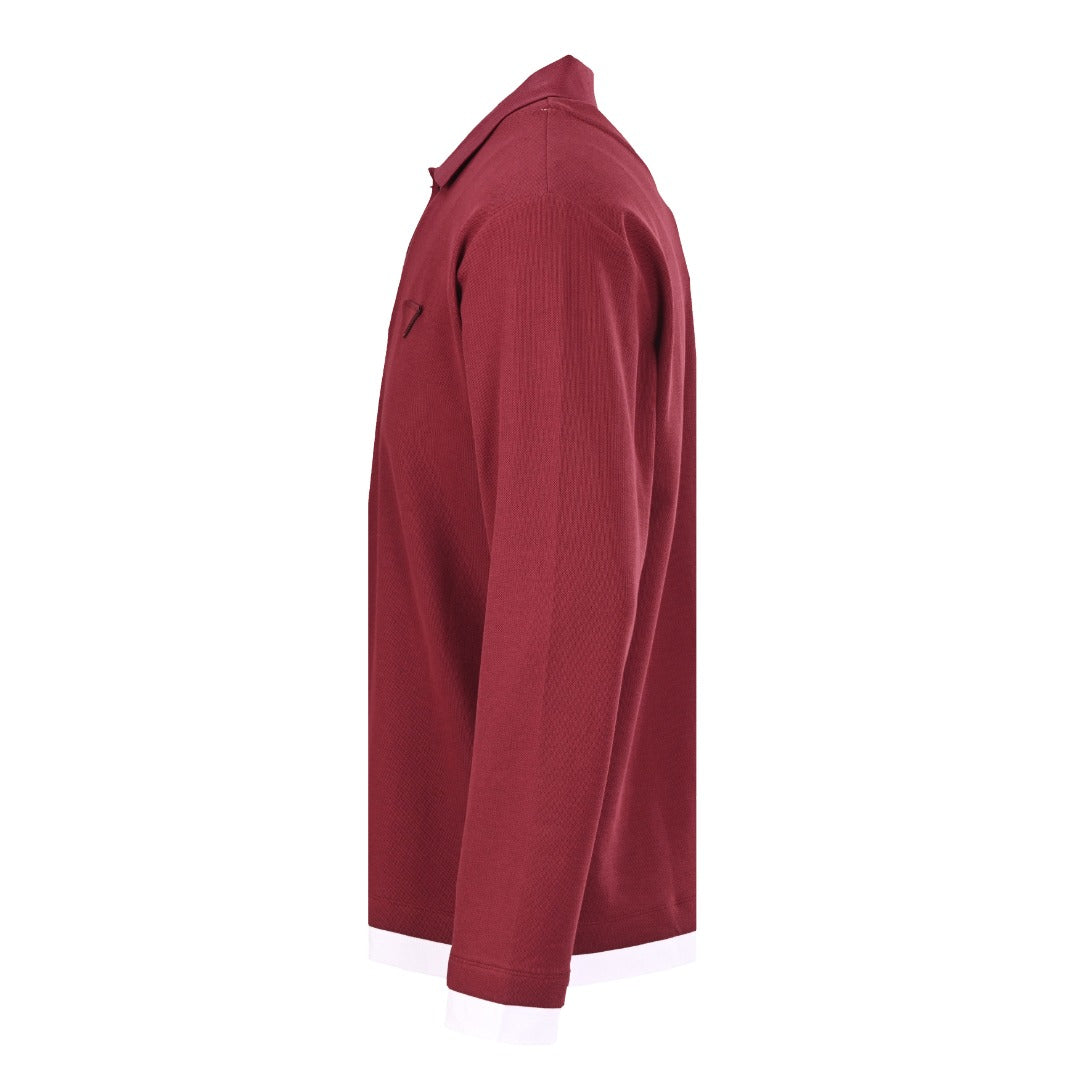 Conceptual Triangle Logo Burgundy & White