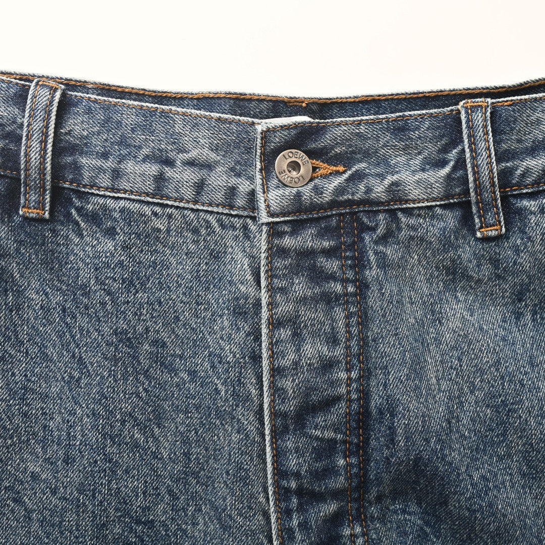 Acid-Wash Utility Denim