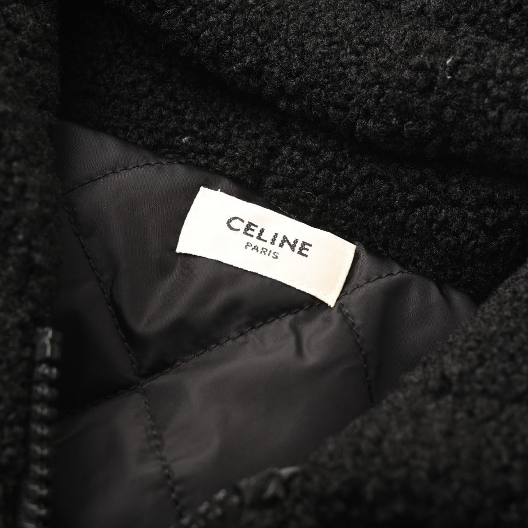 Triomphe Fleece Hooded Black