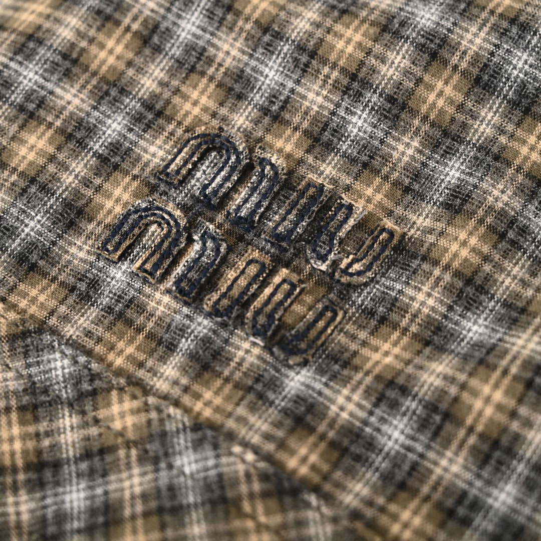 Checked Flannel Grey & Sand