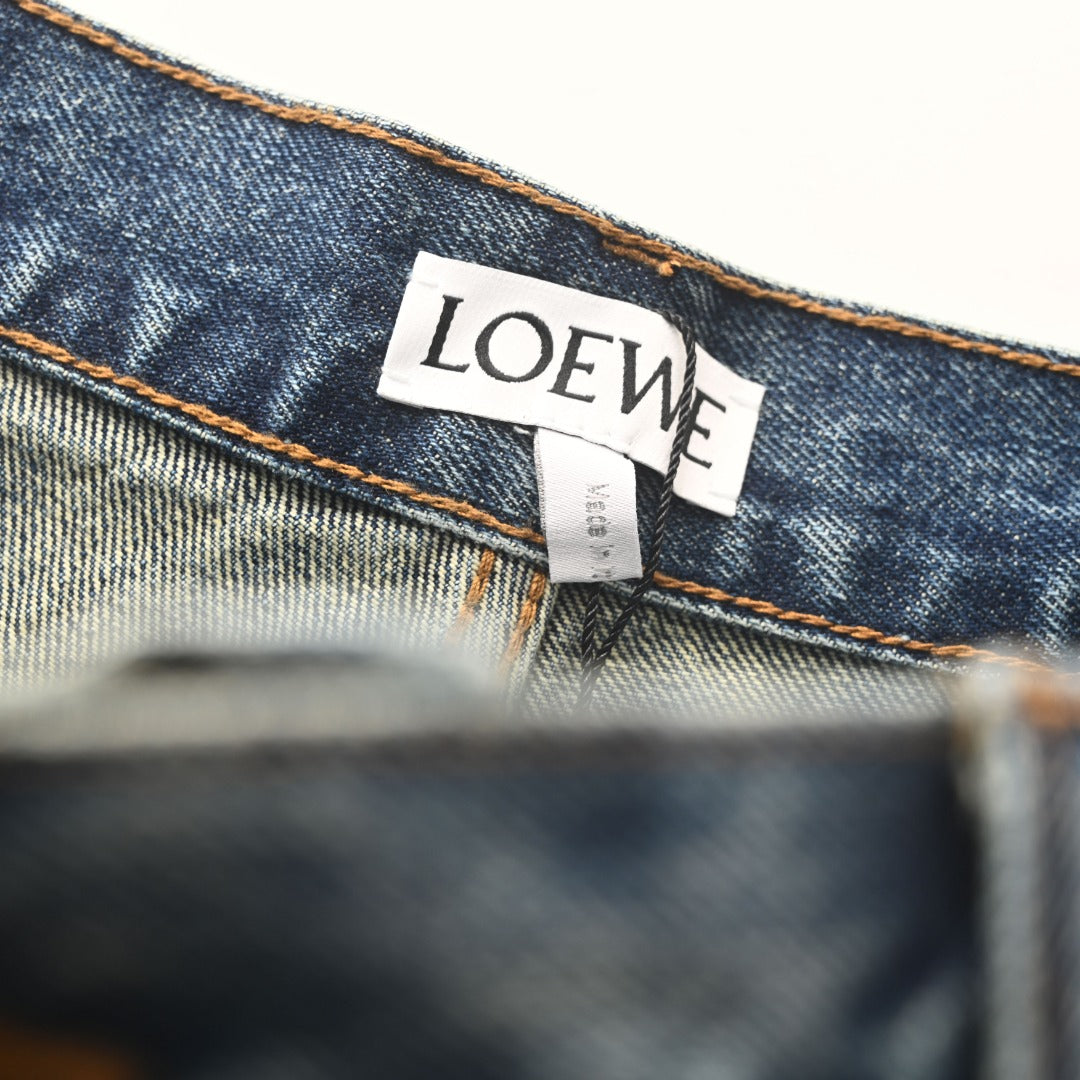 Acid-Wash Utility Denim