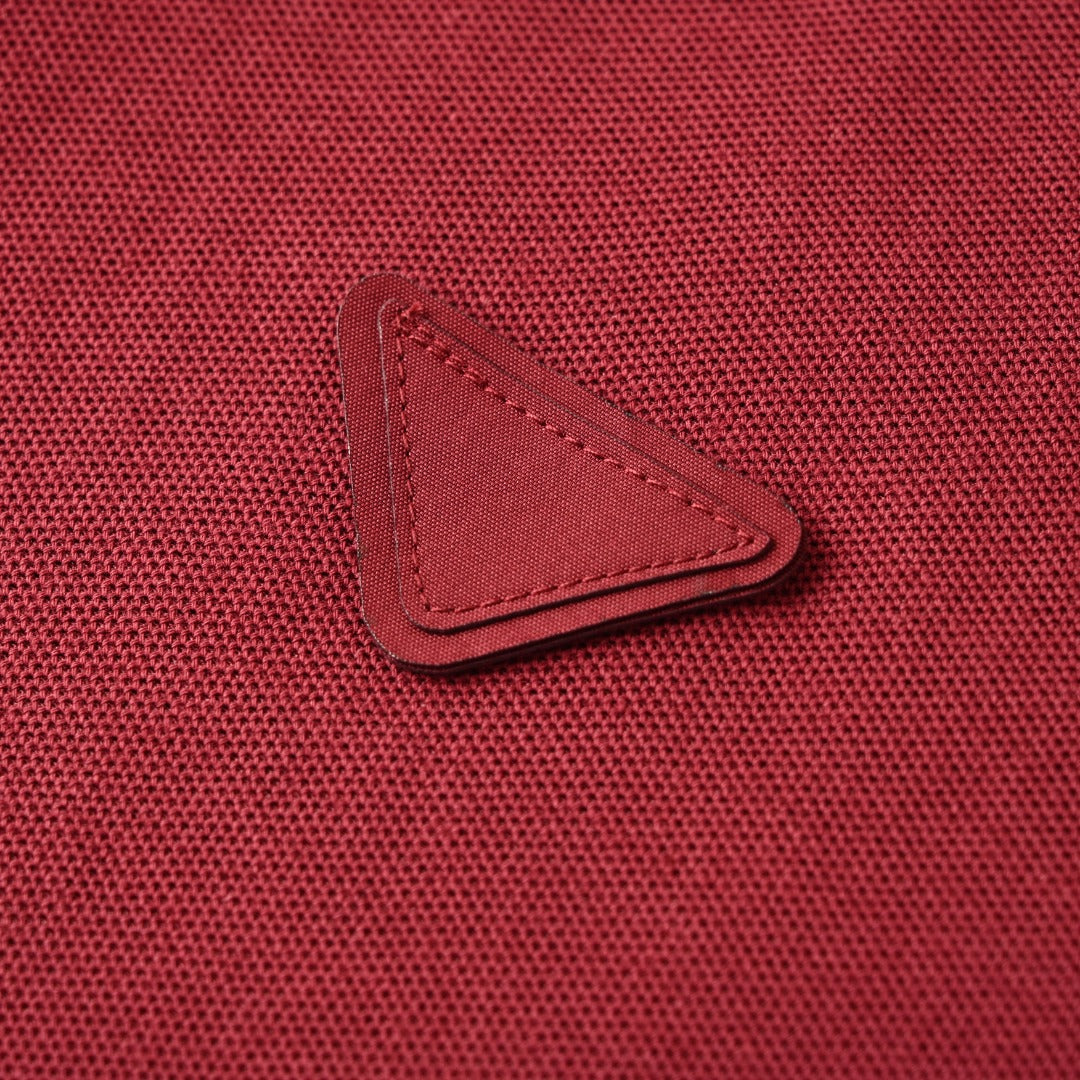 Conceptual Triangle Logo Burgundy & White