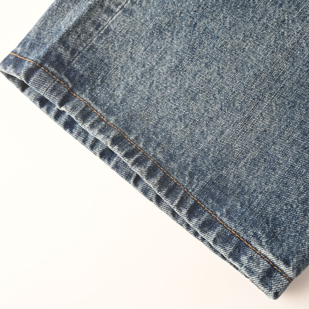 Acid-Wash Utility Denim