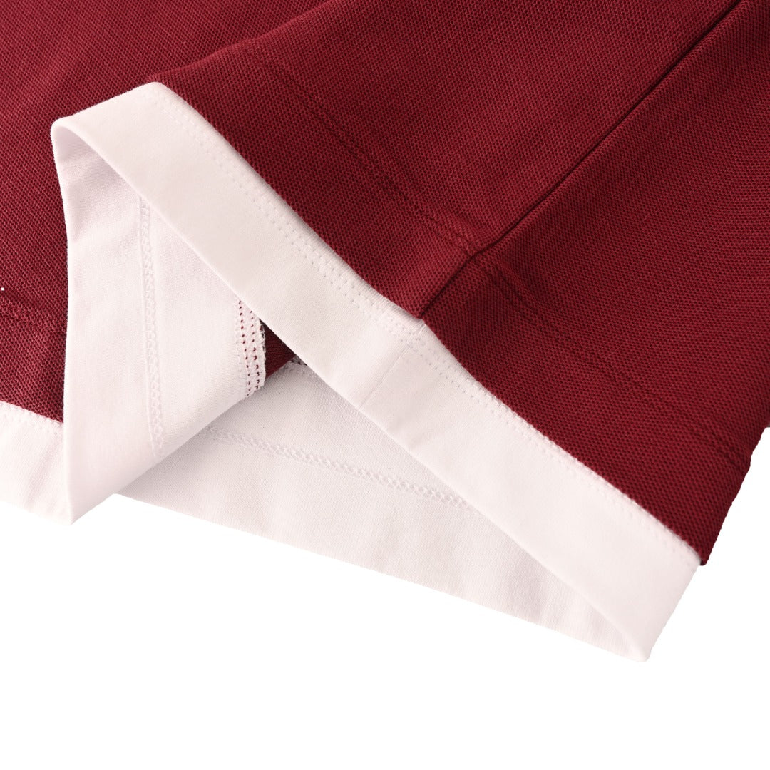 Conceptual Triangle Logo Burgundy & White
