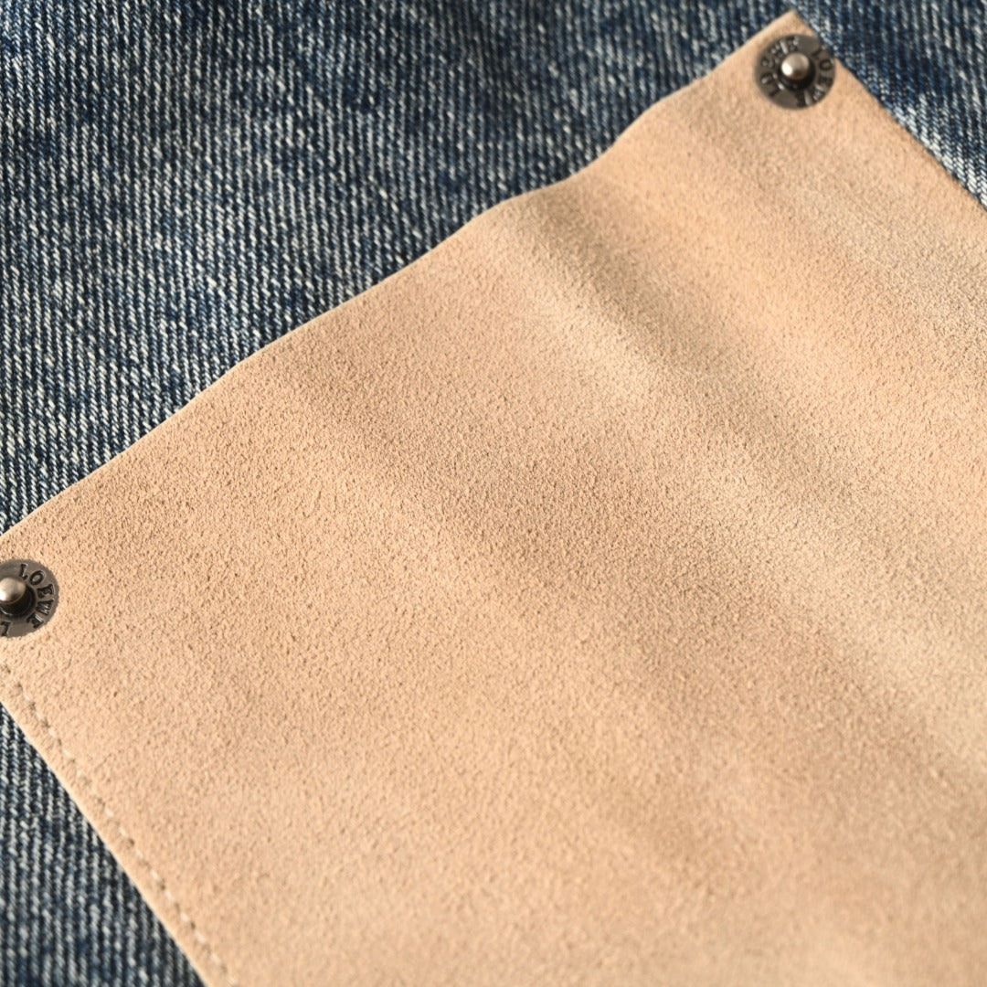 Acid-Wash Utility Denim
