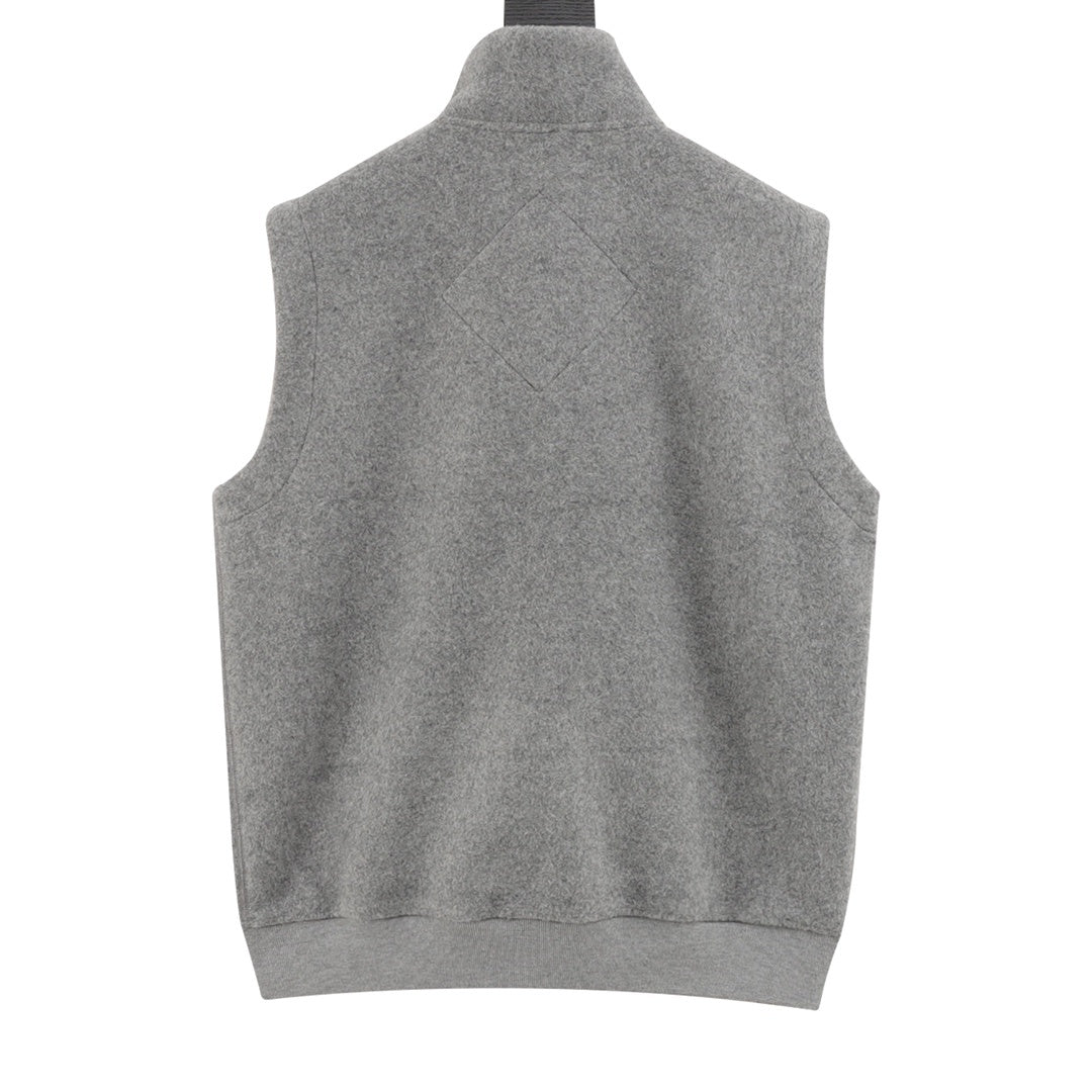Mersey Fleece Vest Greige