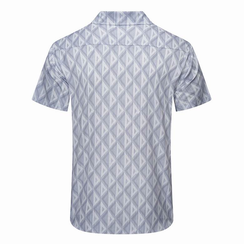 CD Diamond Silk Shirt Grey White
