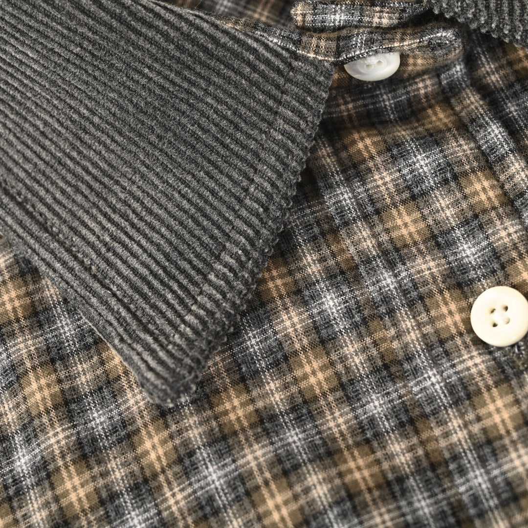 Checked Flannel Grey & Sand
