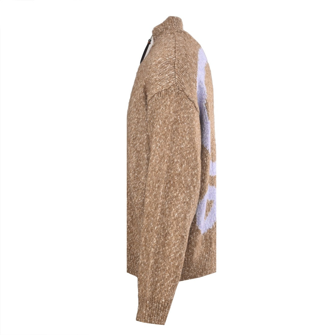 Anagram Zip-Up Beige / Natural