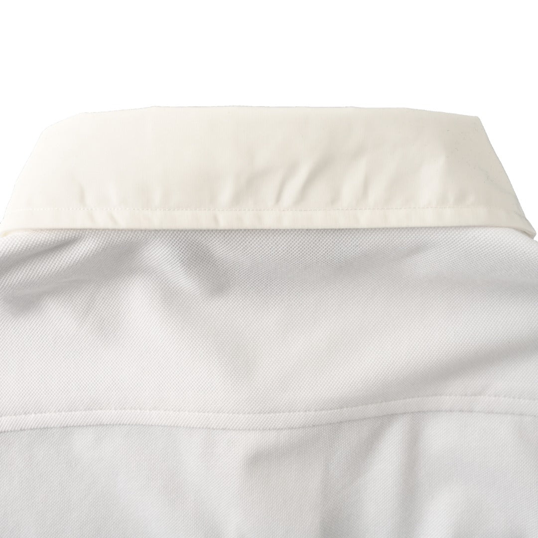 Crest Embroidered White