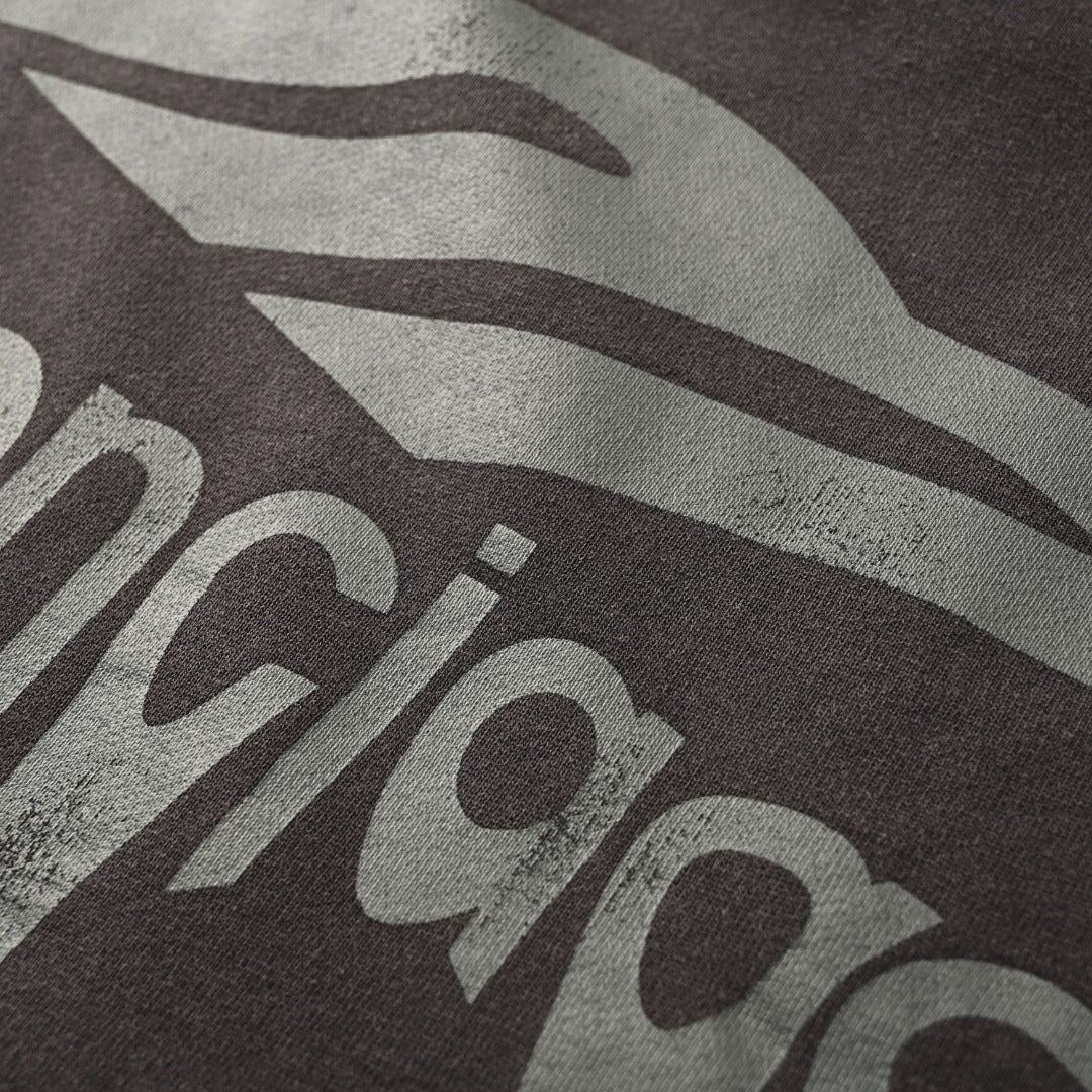 3D Liquified Effect Hoodie Faded Black