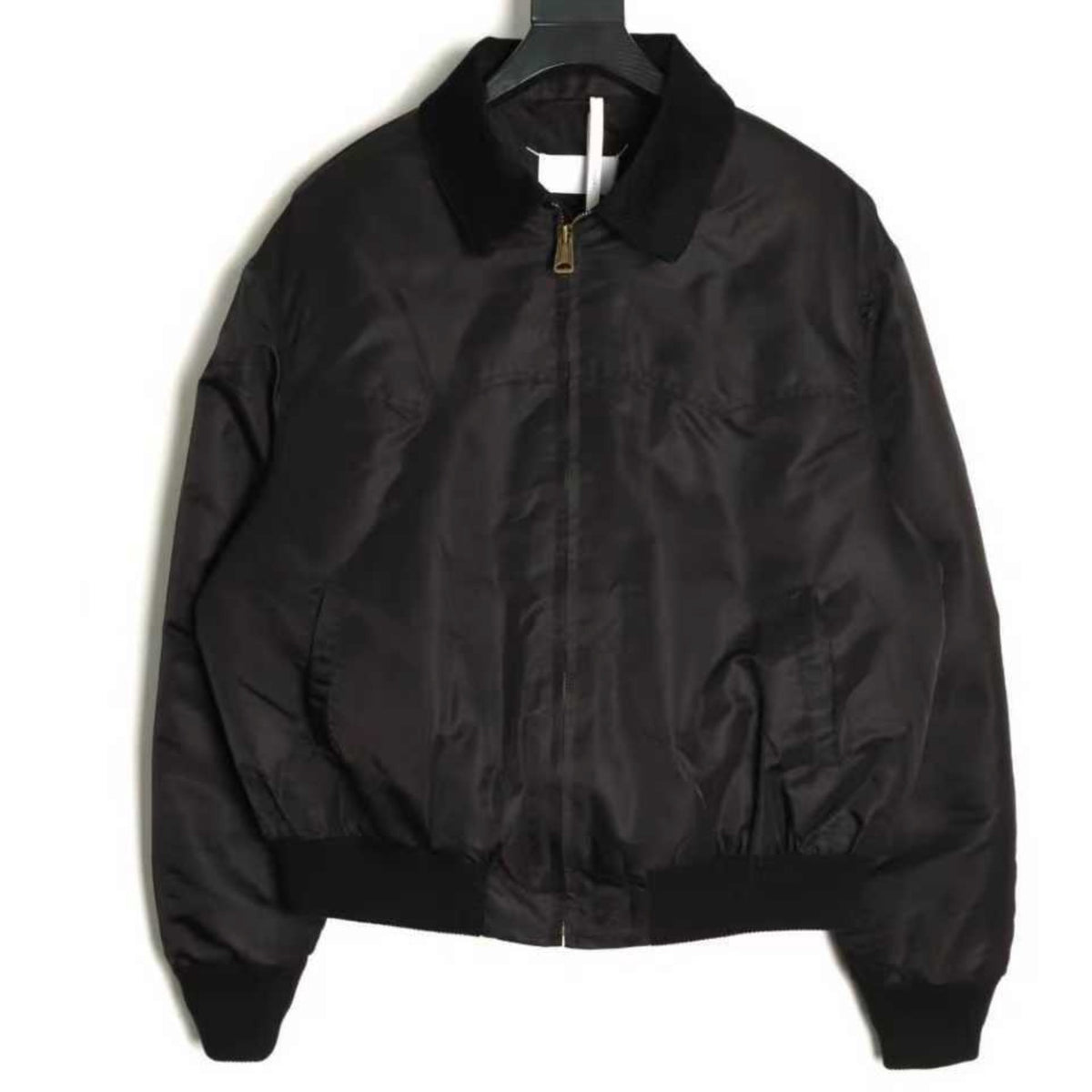 Corduroy Collar Western Black