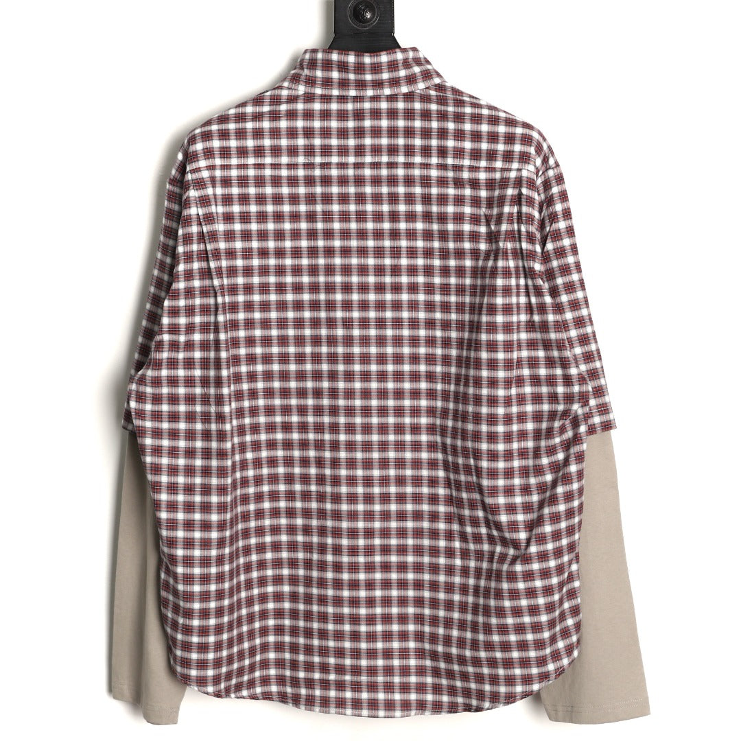 Wrong Sleeve Shirt Red & Navy