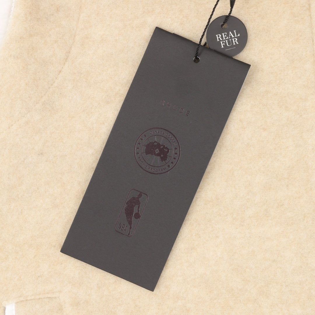 Mersey Fleece Vest Cream Tan Heather