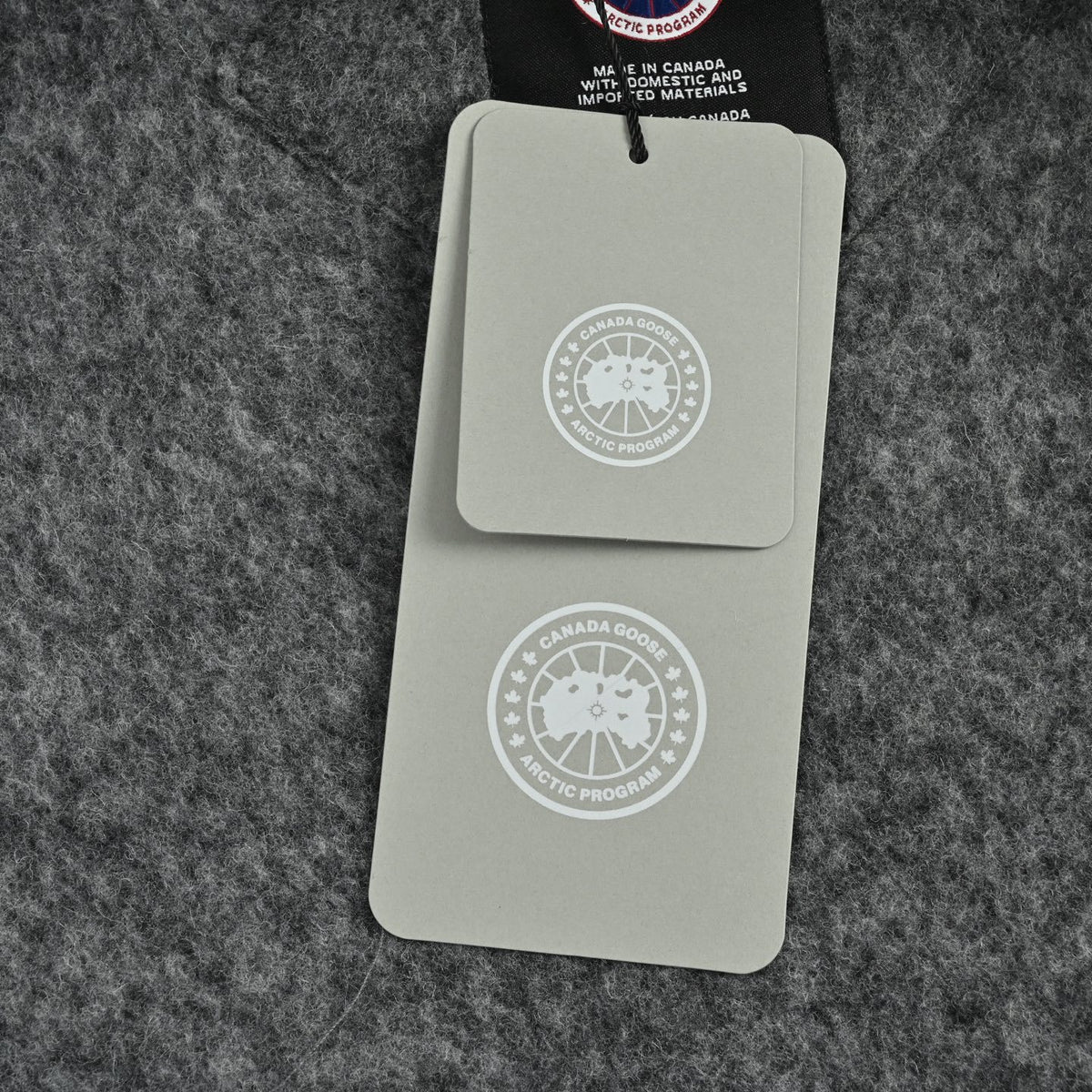 Wool-Blend Snap Bomber Grey