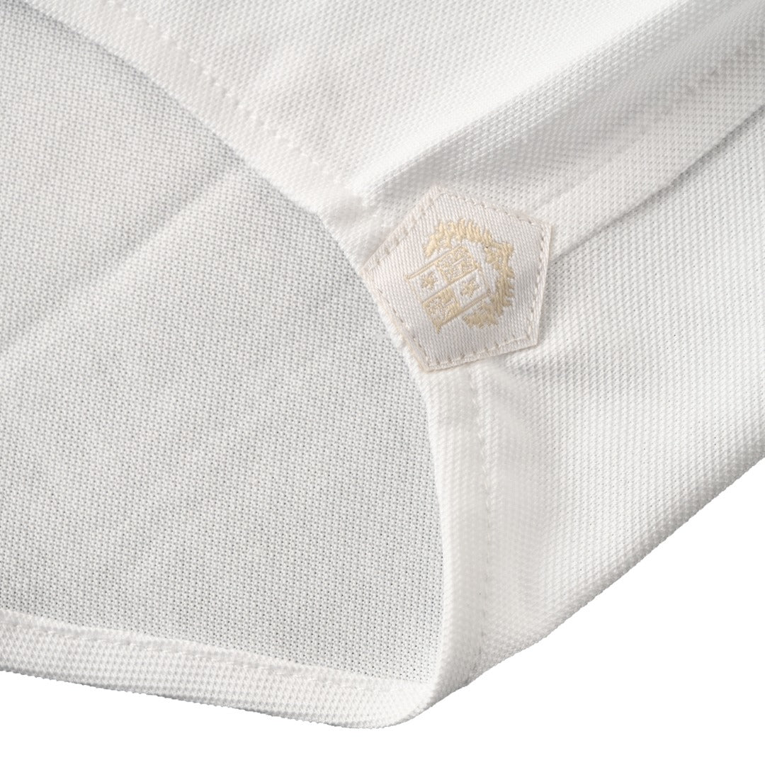 Crest Embroidered White