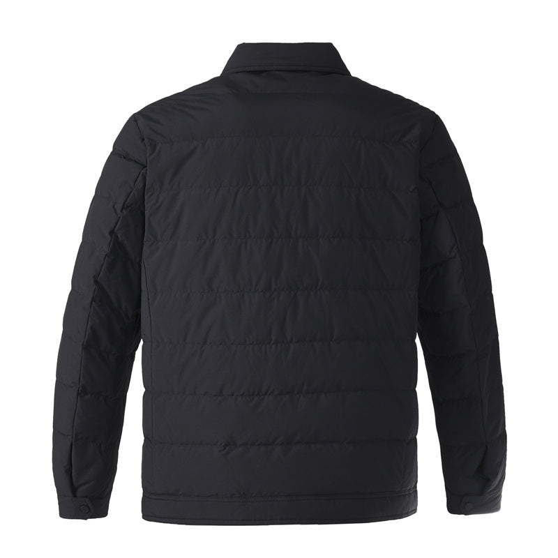 Quilted Snap-Front Black