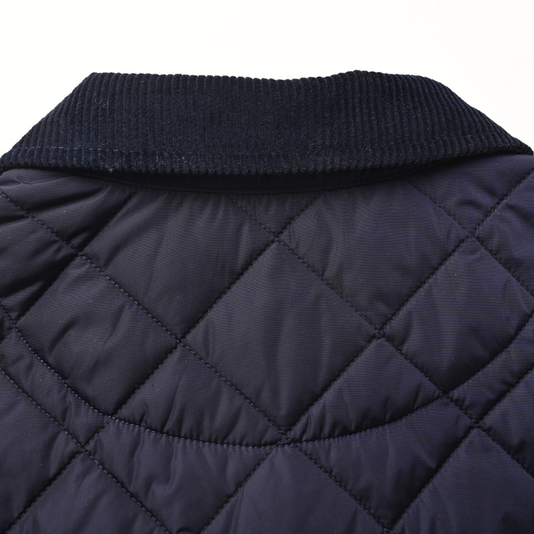 Quilted Re-Nylon Navy Blue