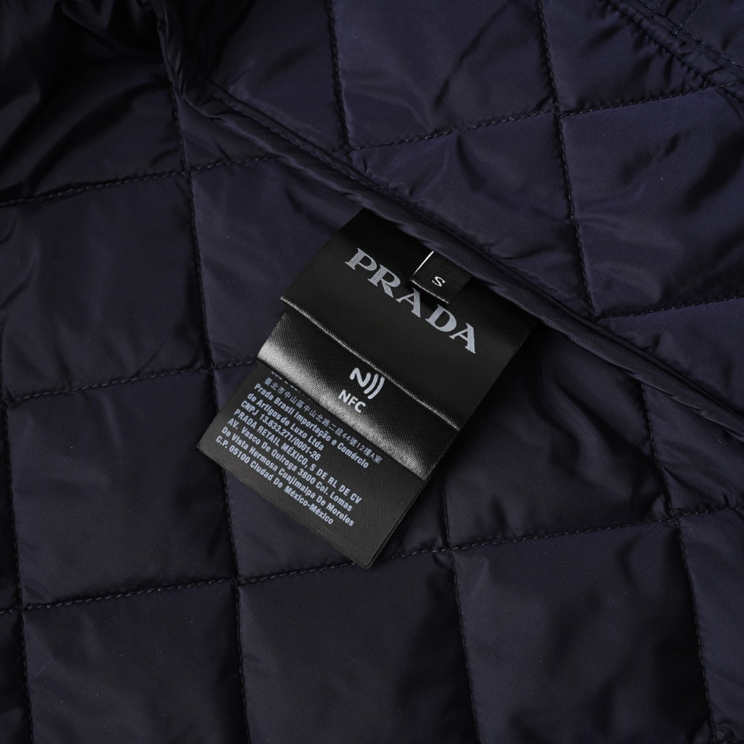 Quilted Re-Nylon Navy Blue