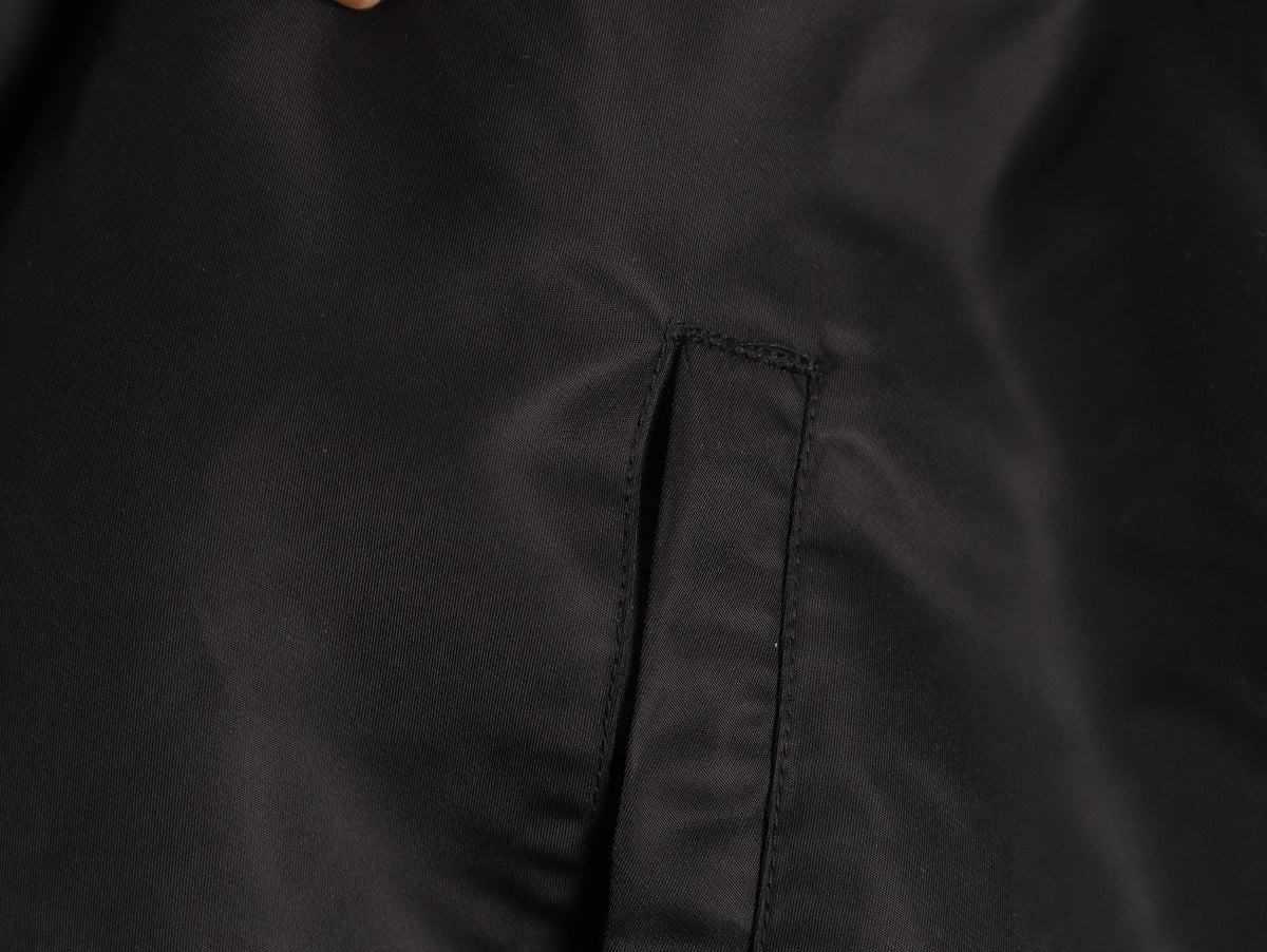 Corduroy Collar Western Black