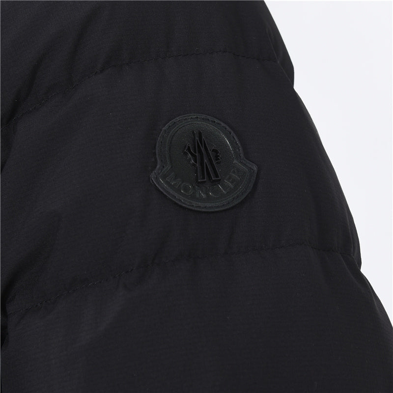 Quilted Snap-Front Black