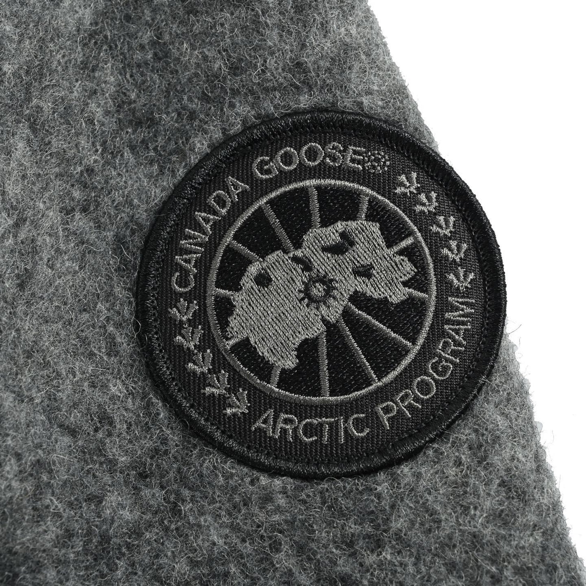 Wool-Blend Snap Bomber Grey