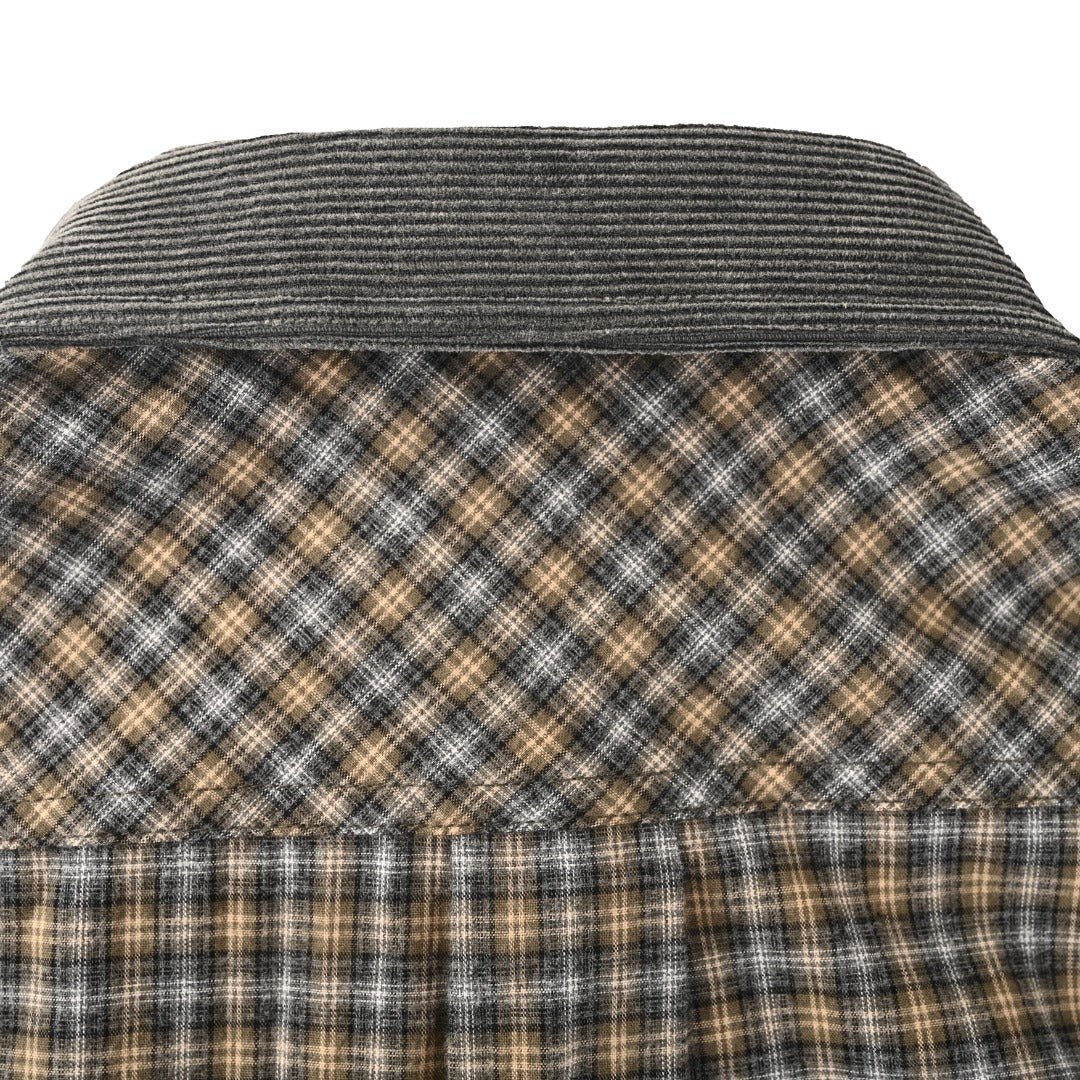 Checked Flannel Grey & Sand