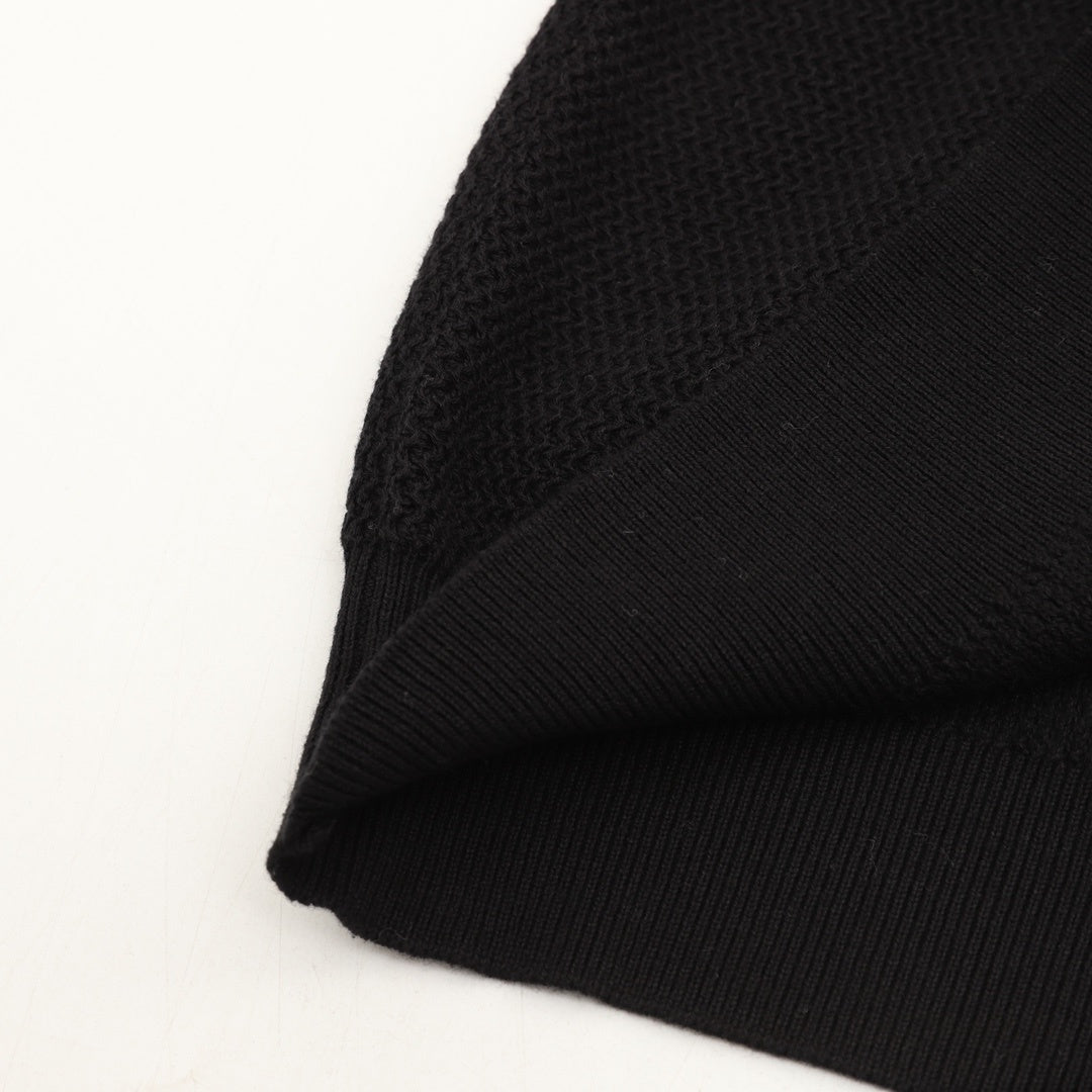 Knit Henley Black