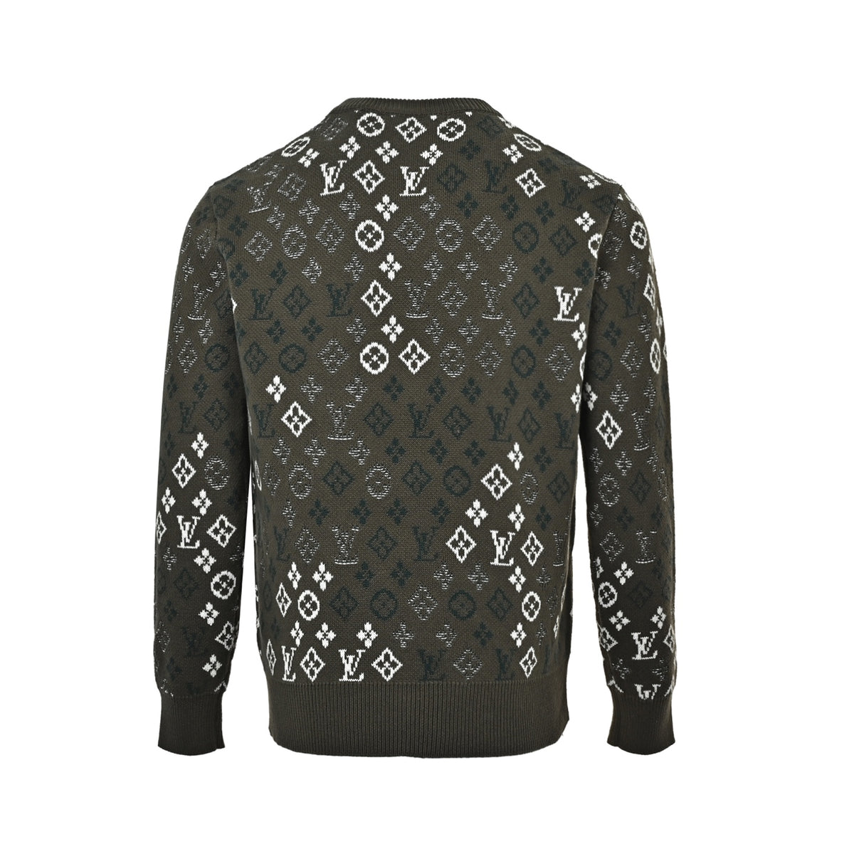Monogram Pullover Forest Green