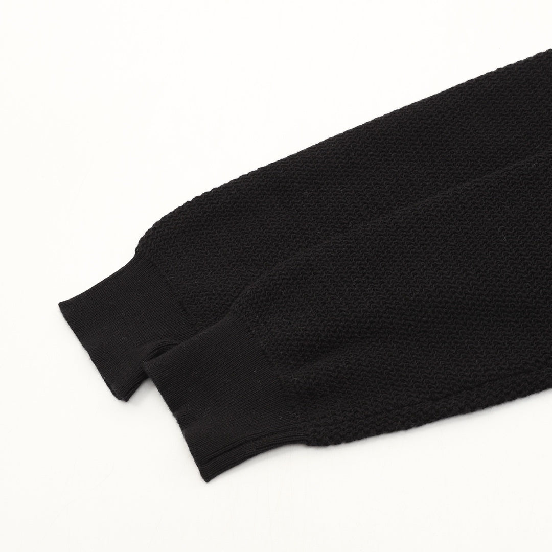Knit Henley Black