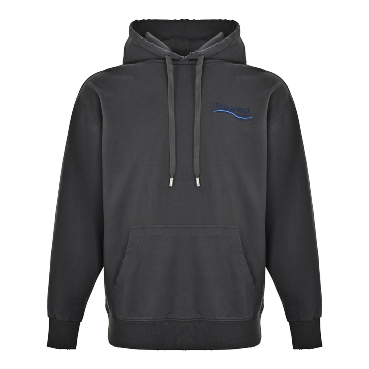 Political Campaign Wave Logo Hoodie Charcoal