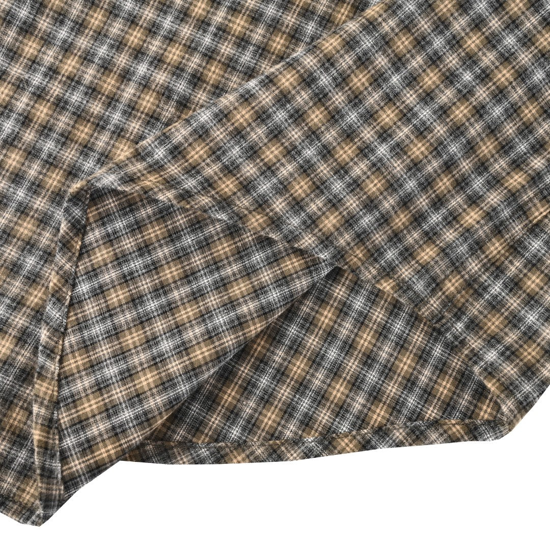 Checked Flannel Grey & Sand
