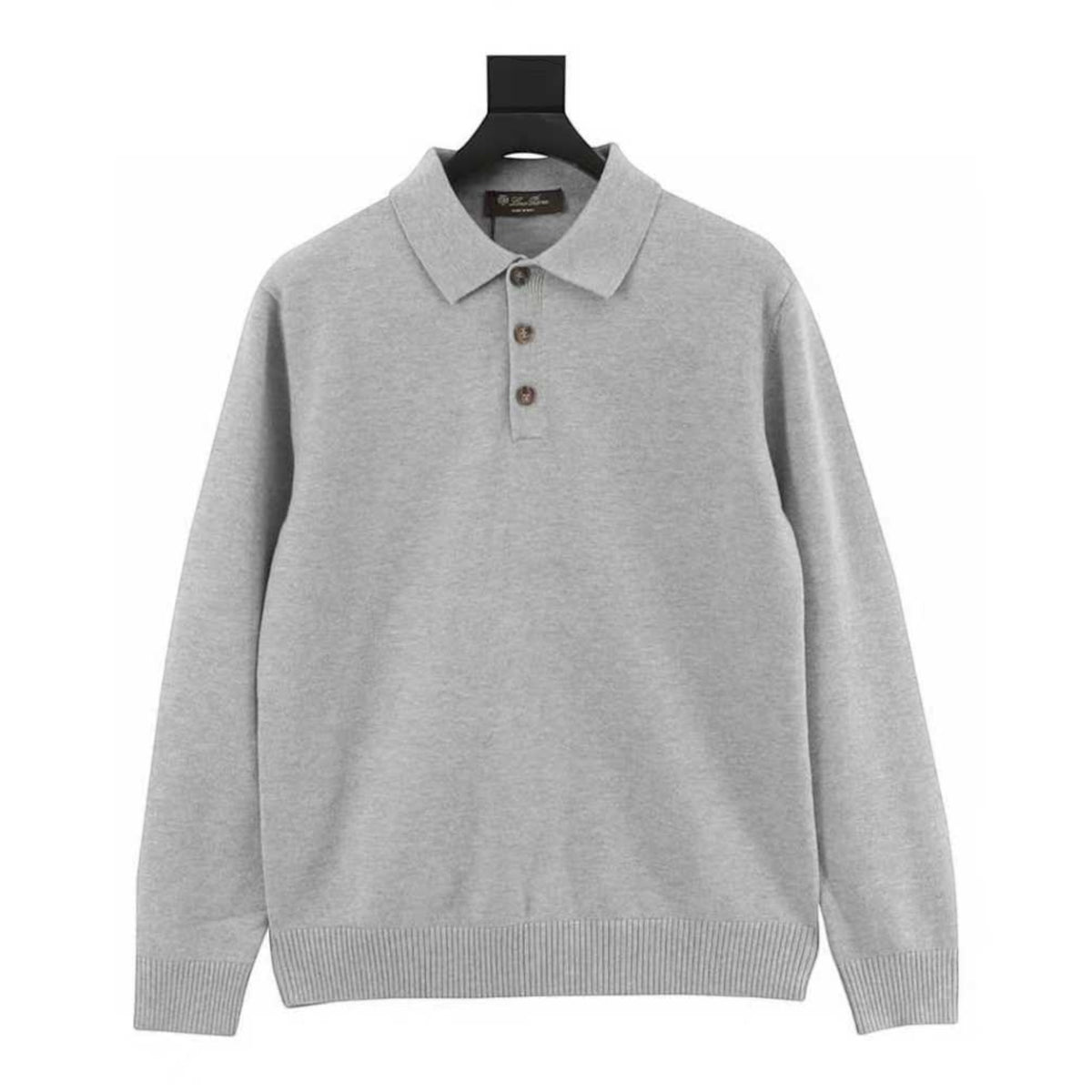 Knit Polo Grey