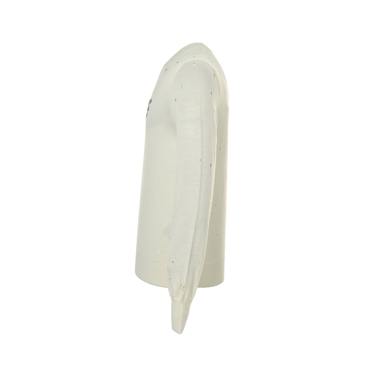 Jacquard Distressed Off-White