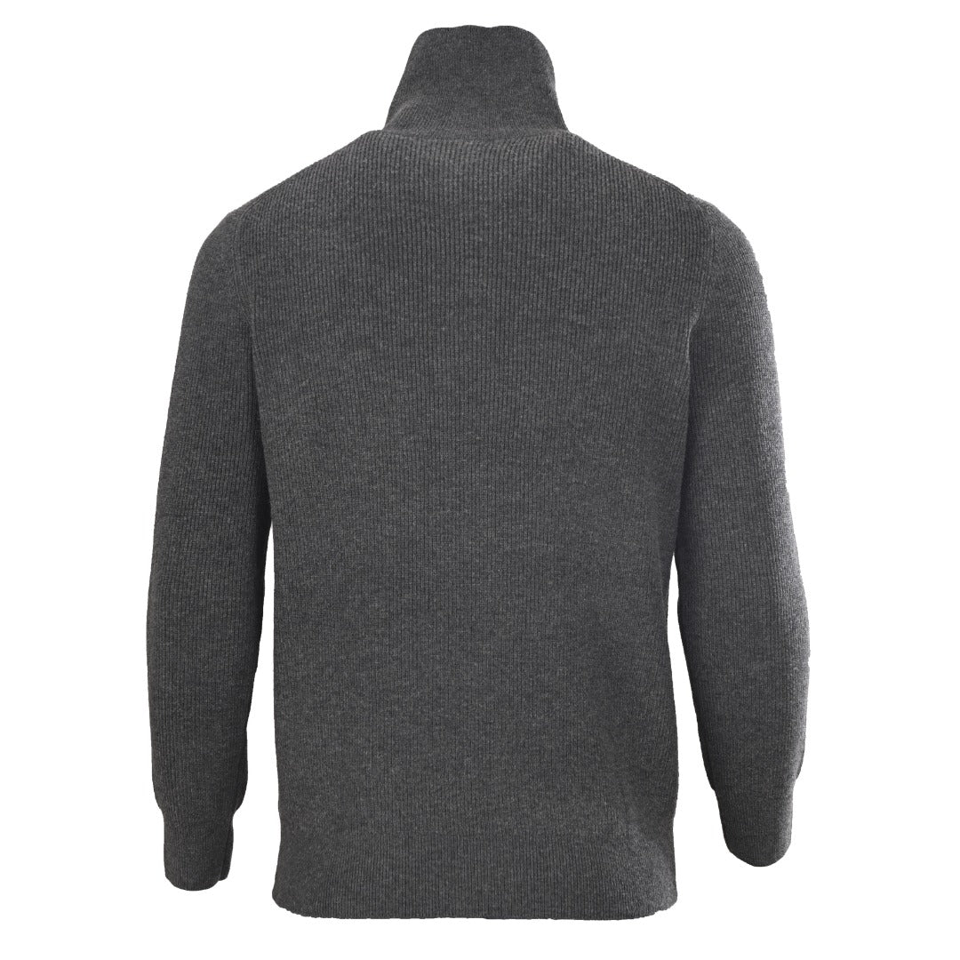 Half-Zip Charcoal Grey