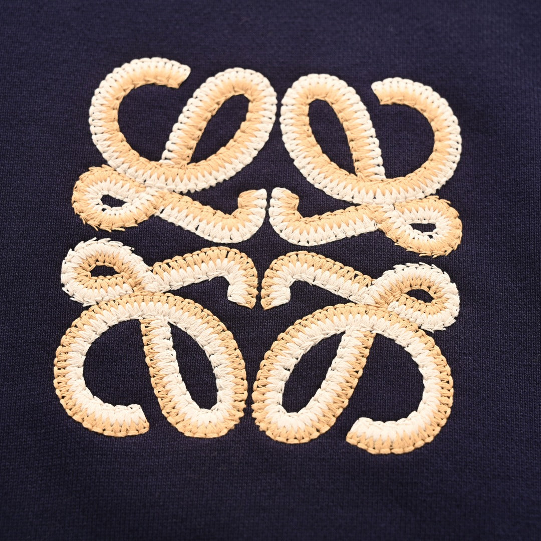 x Paula’s Ibiza Anagram Hoodie Navy Blue