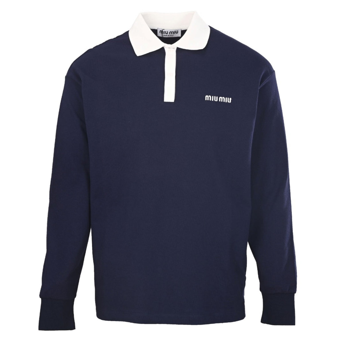 Contrast Collar Navy Blue