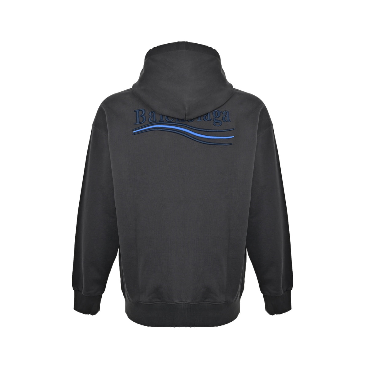 Political Campaign Wave Logo Hoodie Charcoal