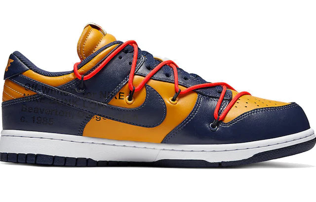 Off-White x Nike Dunk Low University Gold