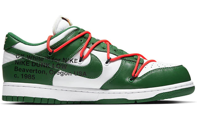 Off-White x Nike Dunk Low Pine Green