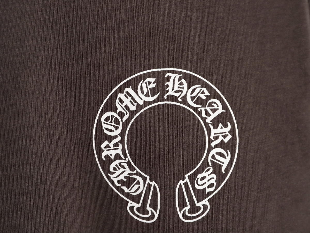 Horseshoe Floral Long Sleeve T-Shirt Charcoal