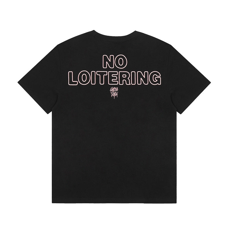 No Loitering Graphic T-Shirt Black