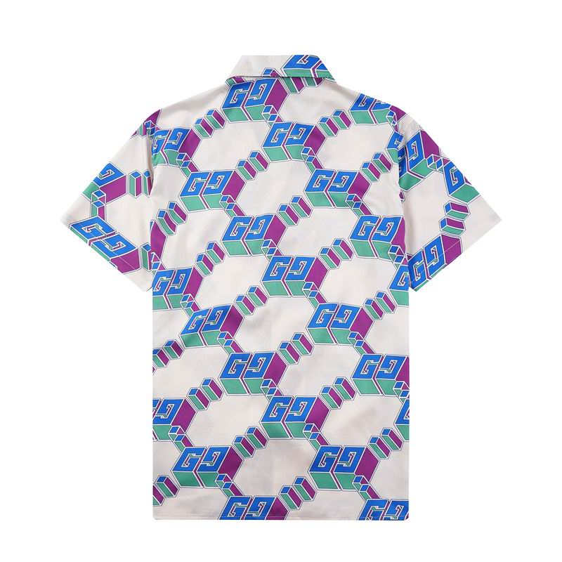 3D GG Silk Print Blue Ivory