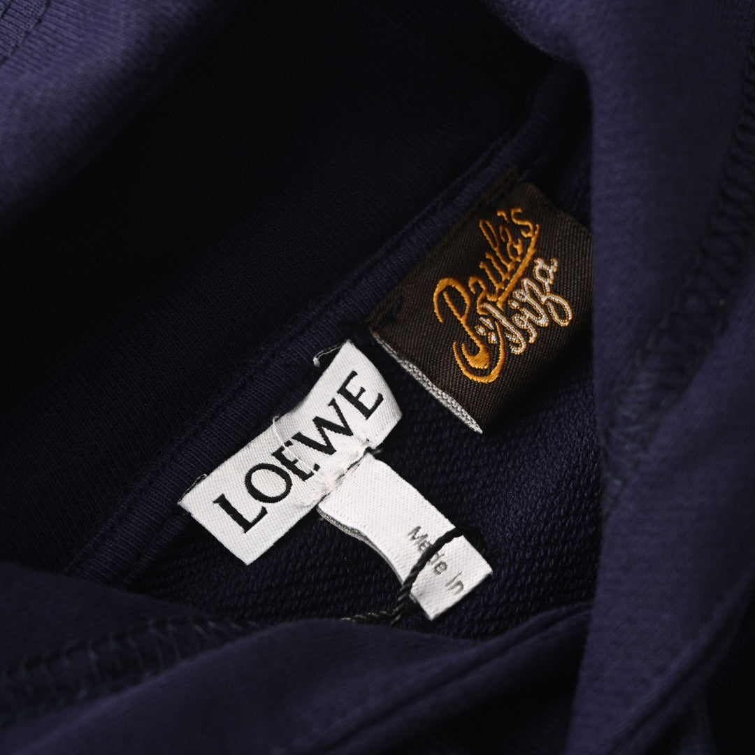 x Paula’s Ibiza Anagram Hoodie Navy Blue