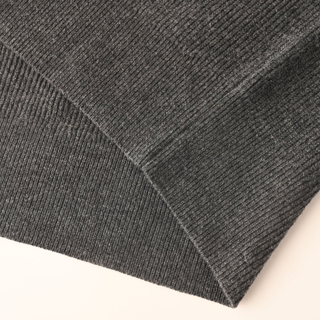 Half-Zip Charcoal Grey