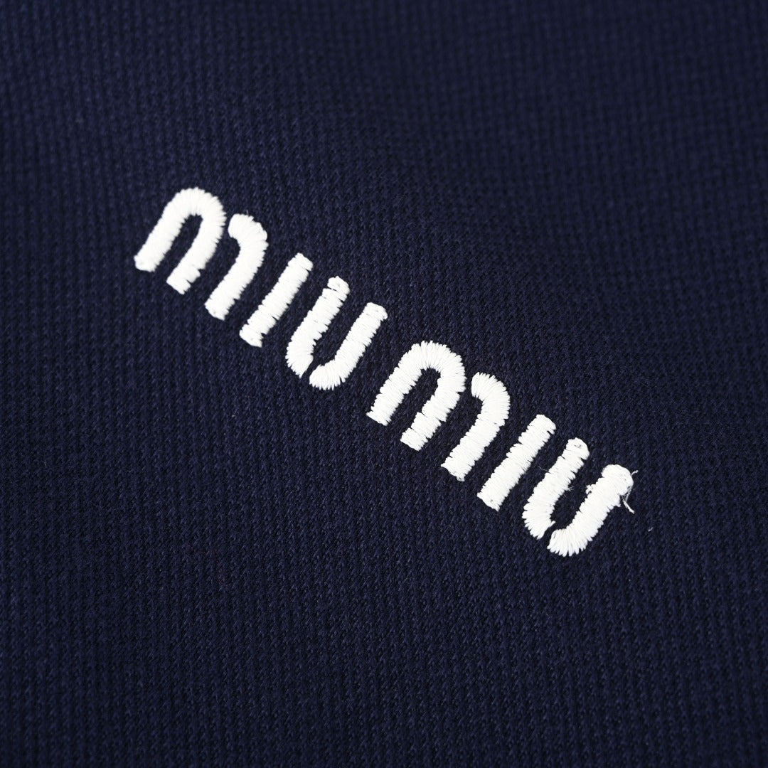 Contrast Collar Navy Blue