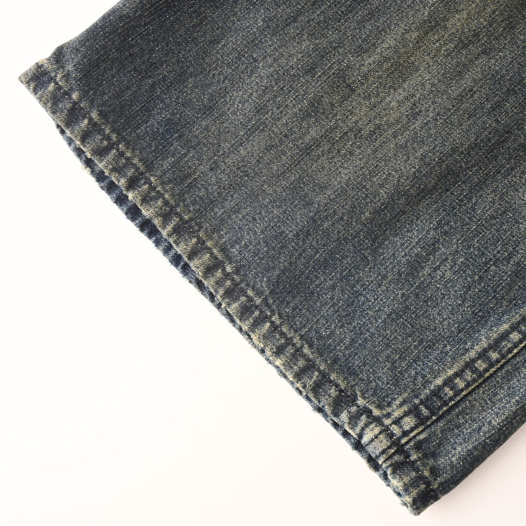 Minimal Baggy Pants Dirty Grey & Light Blue